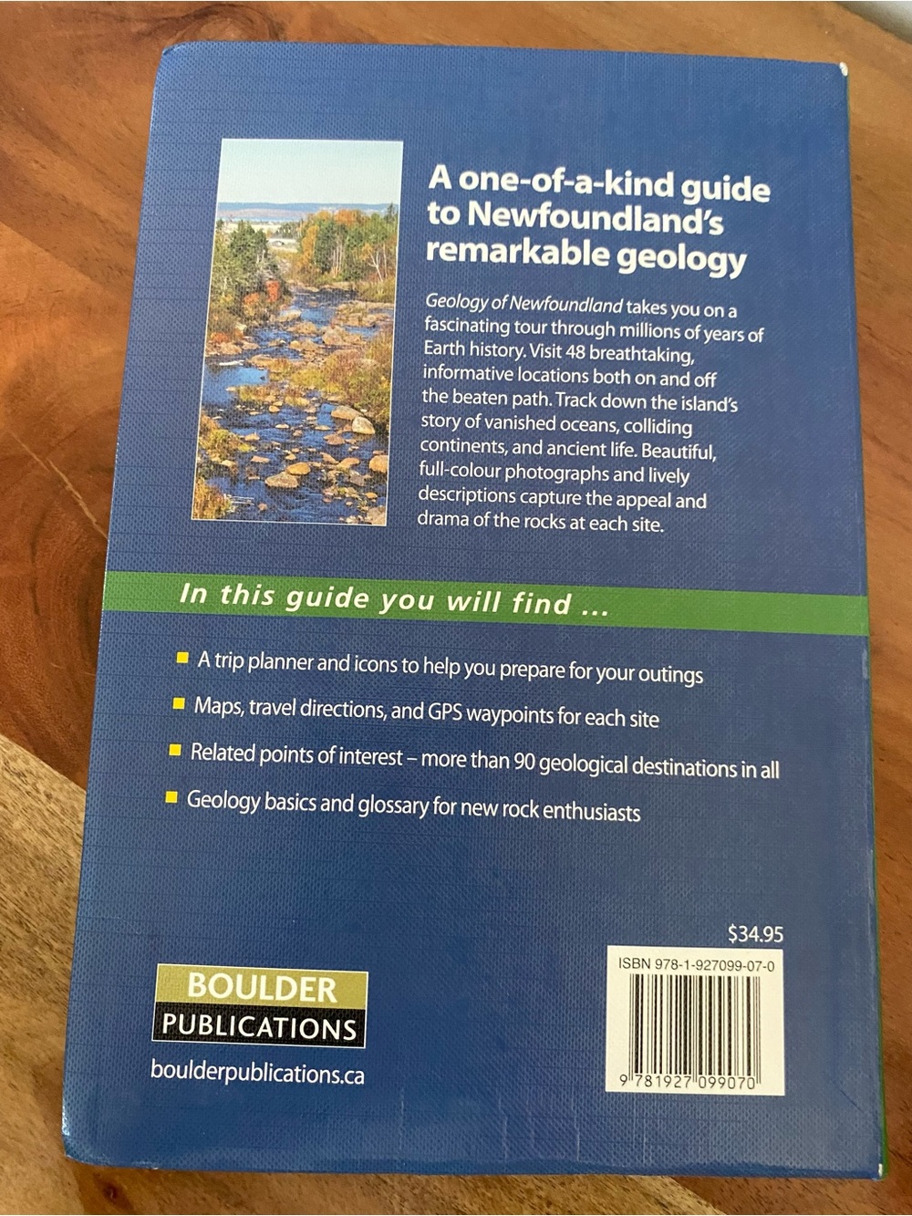 Geology of Newfoundland Field Guide - Green & Blue Cover - Picture 2 of 2